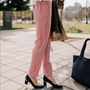 J.Crew Pink Drapey Pull On Work Pant Size 0